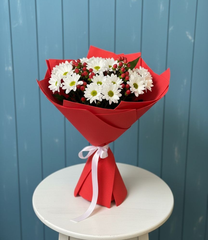 Букет цветов из: Хризантемы в Котово Новгородская область