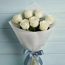 Букет 7 Белых роз Эдлесс Лав в Котово Новгородская область