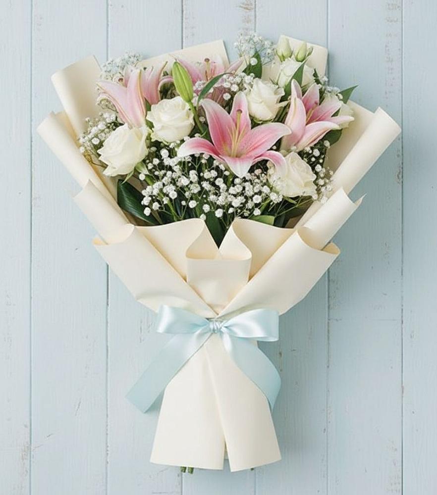 Букет цветов из: Лилии в Котово Новгородская область