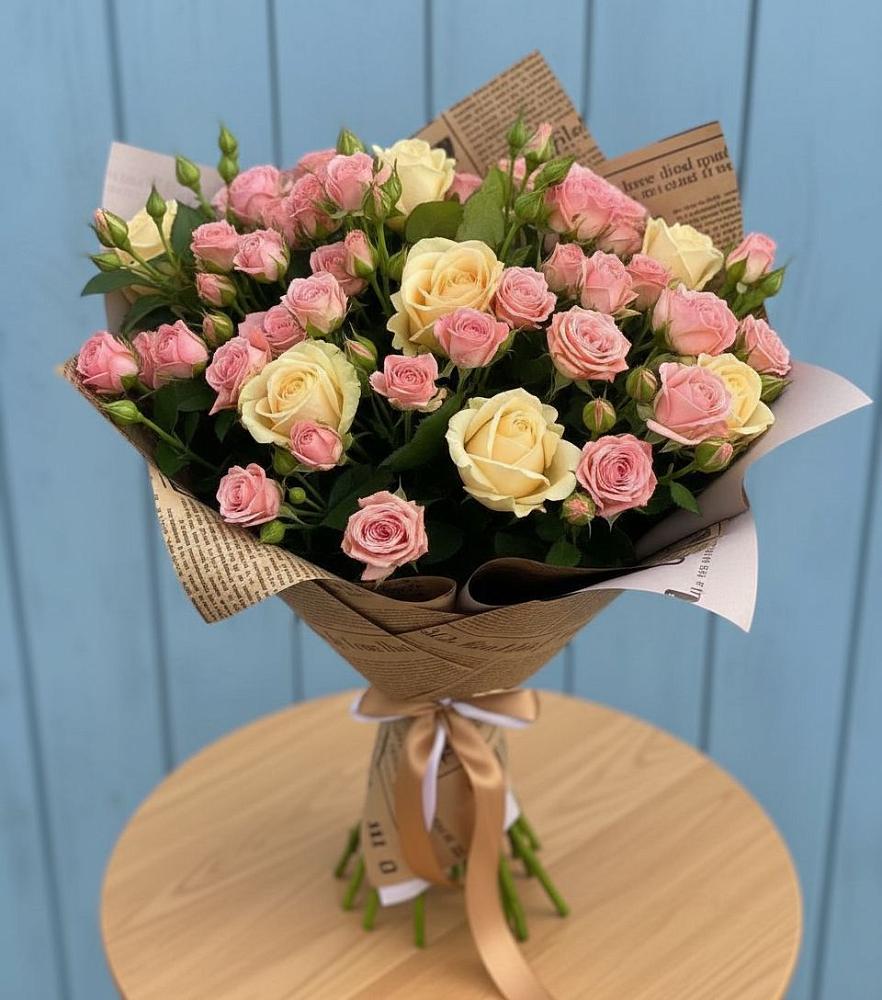 Букет цветов из: Розы в Котово Новгородская область