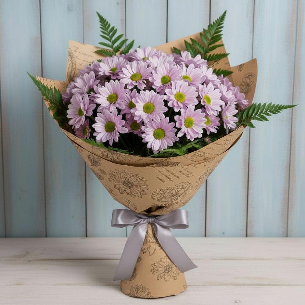 Букет цветов из: Хризантемы в Котово Новгородская область