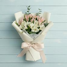 Букет цветов из:  Альстромерии #REPLACE_PRED# Котово Новгородская область