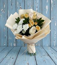 Букет цветов из:  Розы и Хризантемы в Котово Новгородская область