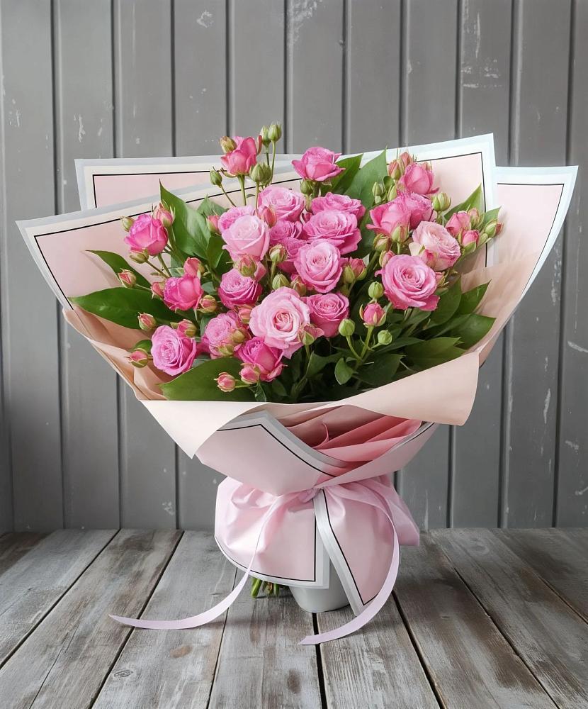 Букет Розовый кустик в Котово Новгородская область