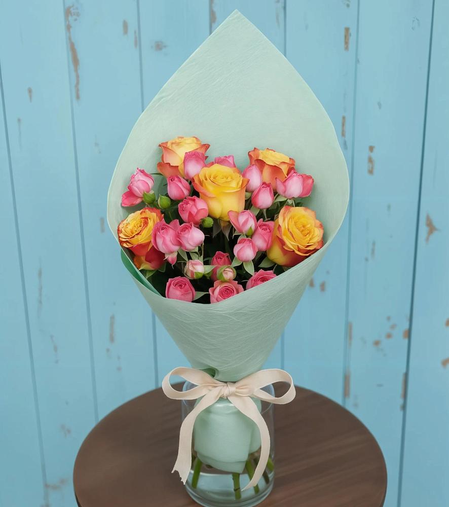 Букет цветов из: Розы в Котово Новгородская область