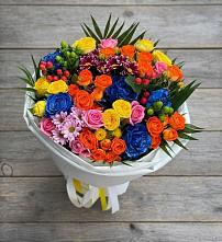 Букет цветов из:  Розы и Хризантемы #REPLACE_PRED# Котово Новгородская область