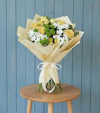 Букет цветов из:  Хризантемы и Розы #REPLACE_PRED# Котово Новгородская область