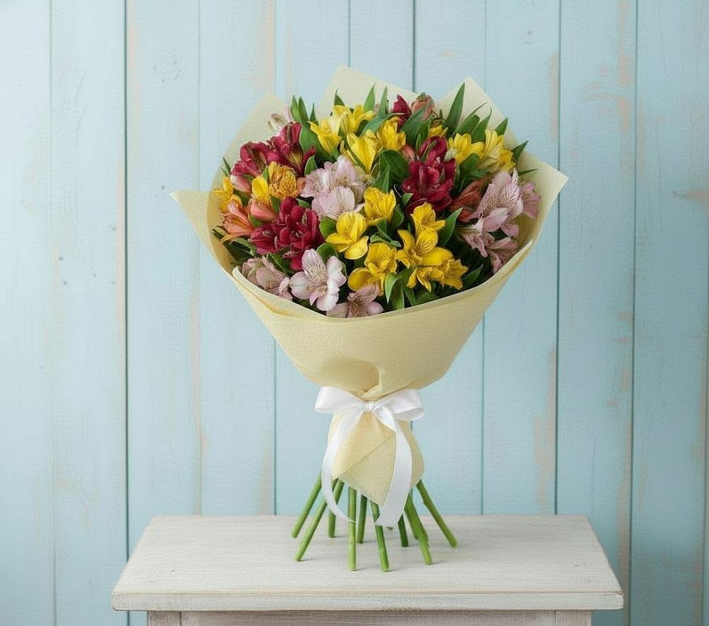 Букет цветов из: Альстромерии в Котово Новгородская область