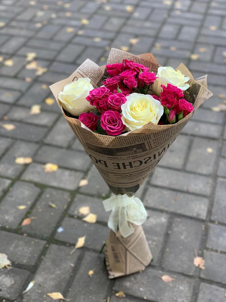 Букет цветов из: Розы в Котово Новгородская область