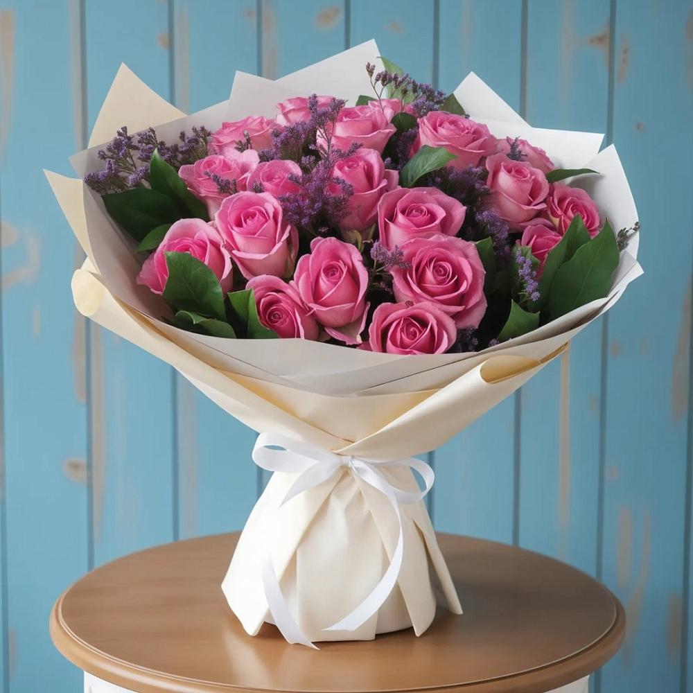 Букет цветов из: Розы в Котово Новгородская область