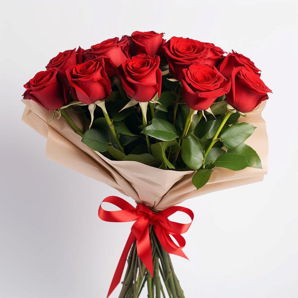 Букет 11 Красных роз Эдлесс Лав в Котово Новгородская область